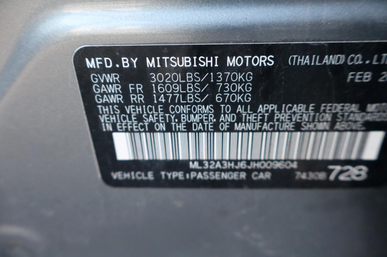Mitsubishi Mirage ES CVT 2018