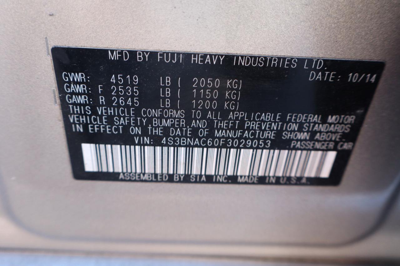 Subaru Legacy 2.5i Premium 2015