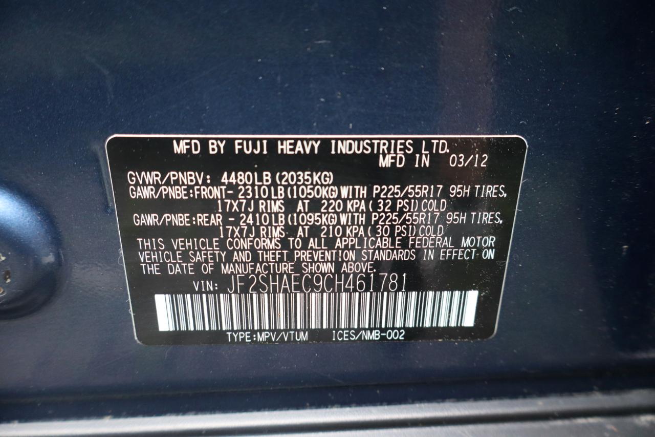 Subaru Forester 2.5X Limited 2012