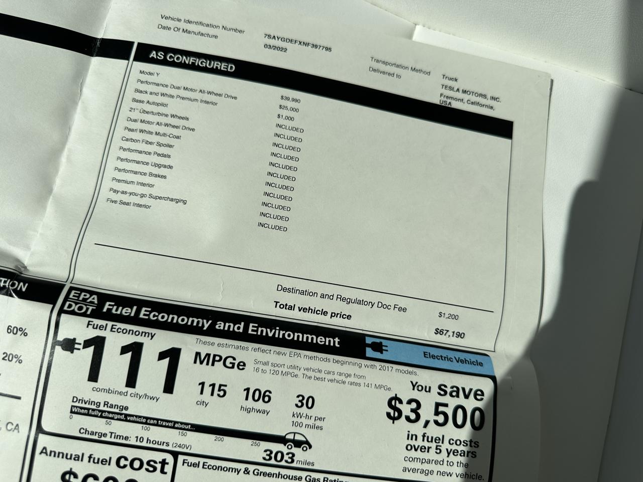 Tesla Model Y Performance 2022