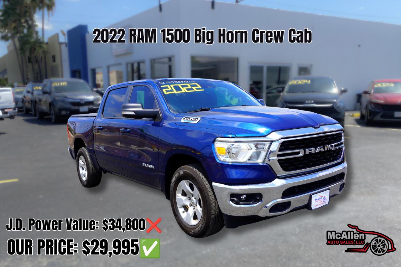 2022 RAM 1500 Big Horn Crew Cab SWB 2WD