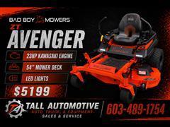 2026 Bad Boy Mowers ZT 54in Avenger Kawasaki FR691 23HP 
