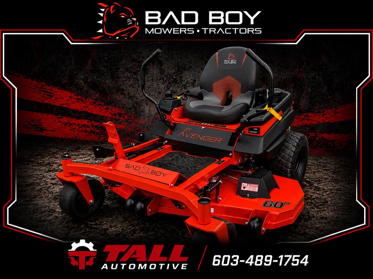 2026 Bad Boy Mowers ZT 60in Avenger Kawasaki FR691 23HP