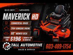 2026 Bad Boy Mowers Maverick HD 60in Kawasaki FX730 23.5HP 