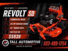 2026 Bad Boy Mowers Revolt SD 42in Kawasaki FS600 18.5HP 