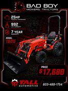 2026 Bad Boy Tractors 1025H with Loader 