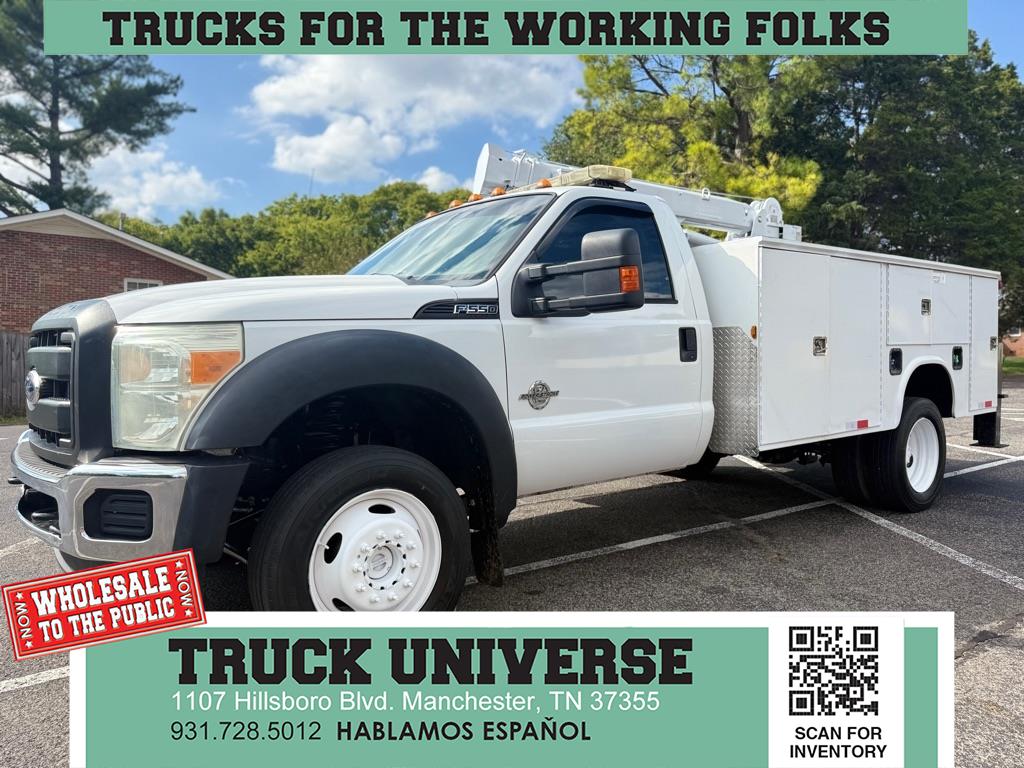 2011 Ford Super Duty F-550 DRW 4X4 UTILITY CRANE TRUCK,SUPER DUTY