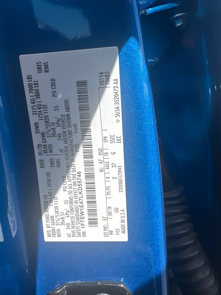 Ford F-150 XLT SuperCrew 5.5-ft. Bed 4WD 2020