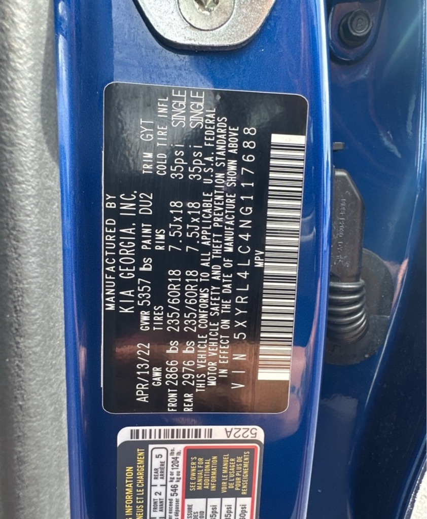 Kia Sorento S 2022 Kia Sorento S 2022