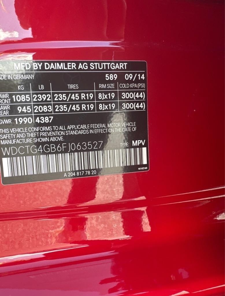 Mercedes-Benz GLA-Class GLA250 4MATIC 2015