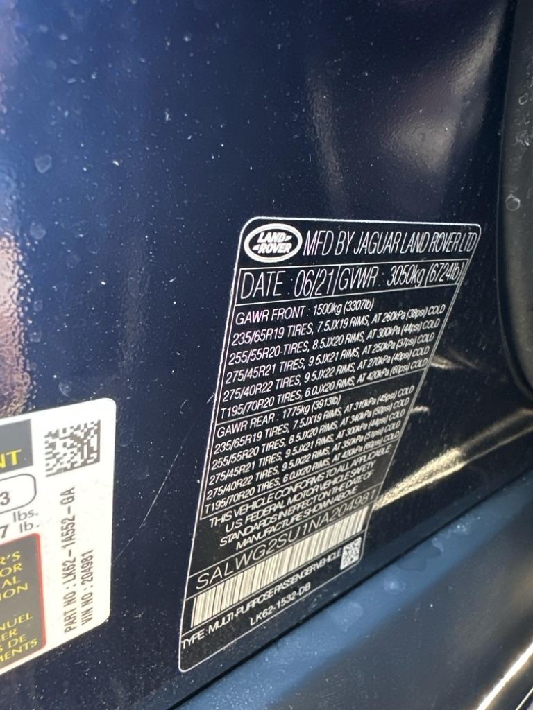 Land Rover Range Rover Sport SE 2022