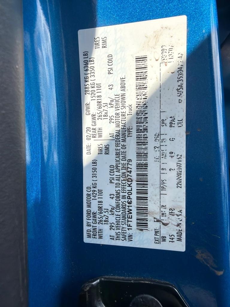 Ford F-150 XLT SuperCrew 6.5-ft. Bed 2WD 2020