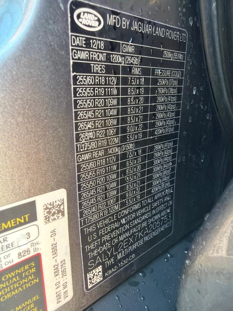 Land Rover Range Rover Velar R-Dynamic SE I4 2019