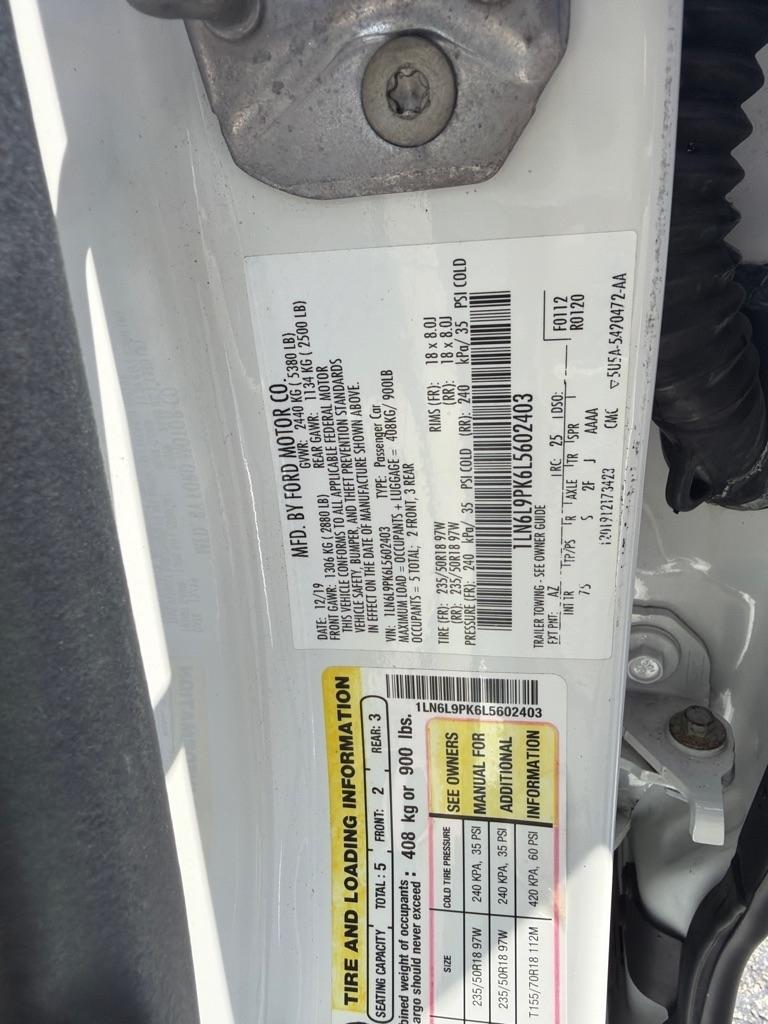 Lincoln Continental Standard FWD 2020