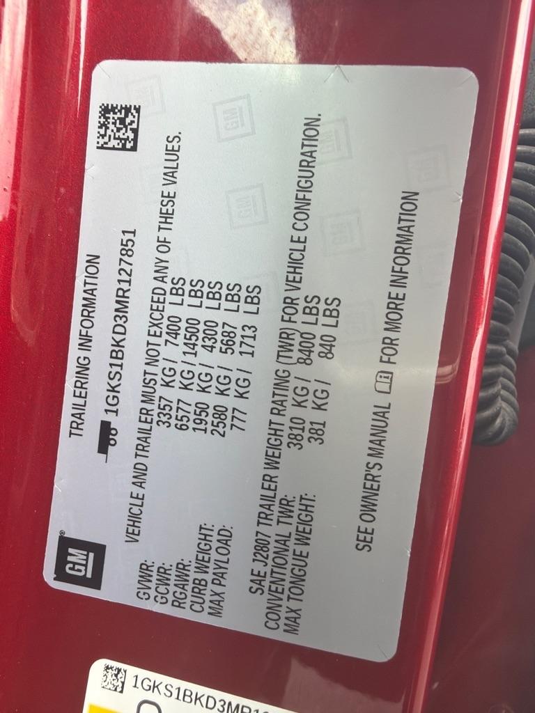 GMC Yukon SLT 2WD 2021