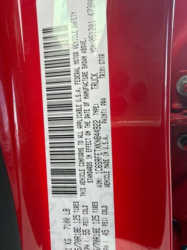 RAM 1500  2019