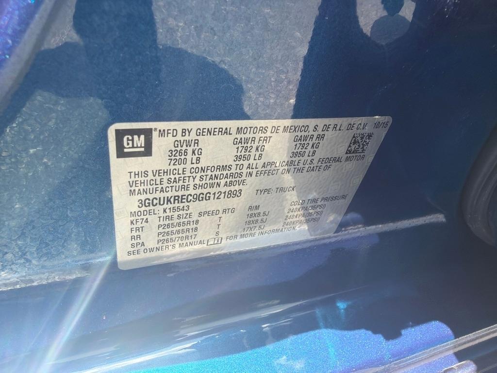 Chevrolet Silverado 1500 LT Crew Cab 4WD 2016
