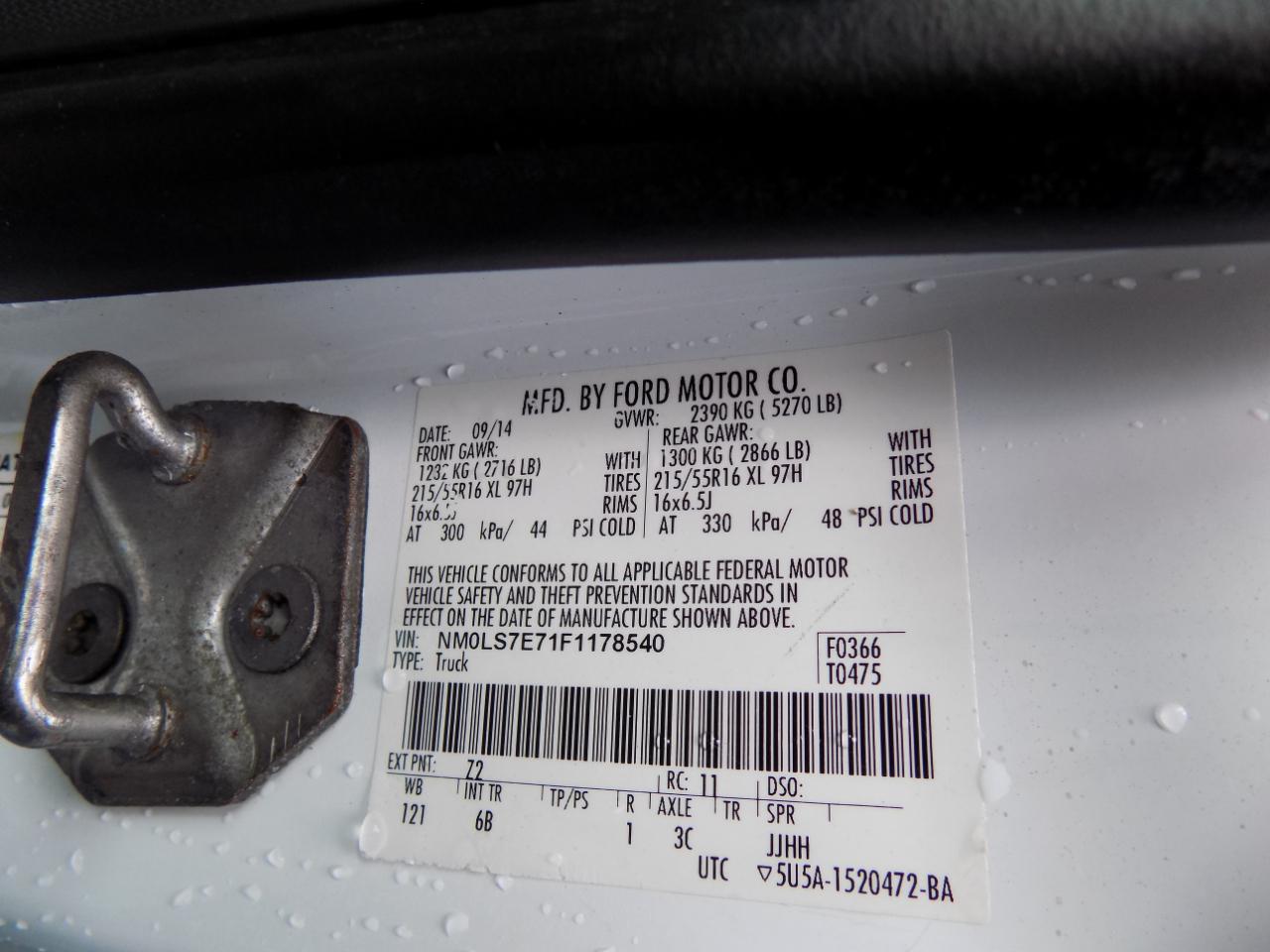 Ford Transit Connect XL LWB 2015