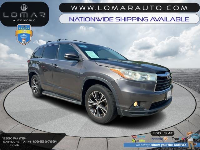 Gray 2016 Toyota Highlander SUV / Crossover Front-Wheel Drive Automatic