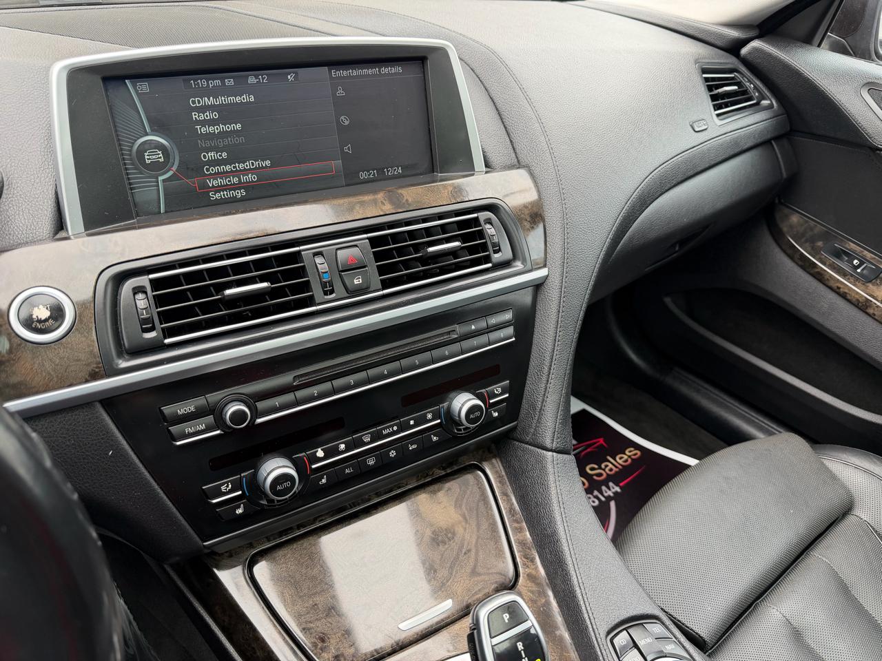 BMW 6-Series 650i Coupe 2012