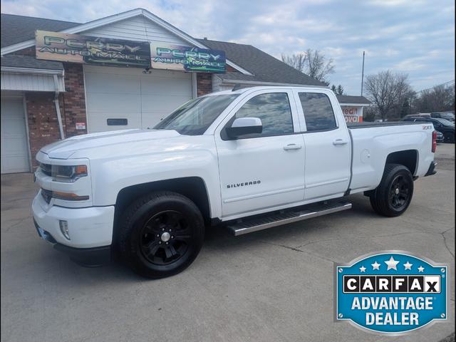 White 2017 Chevrolet Silverado 1500 LT Z71 Double Cab 4WD Pickup Truck Four-Wheel Drive Automatic