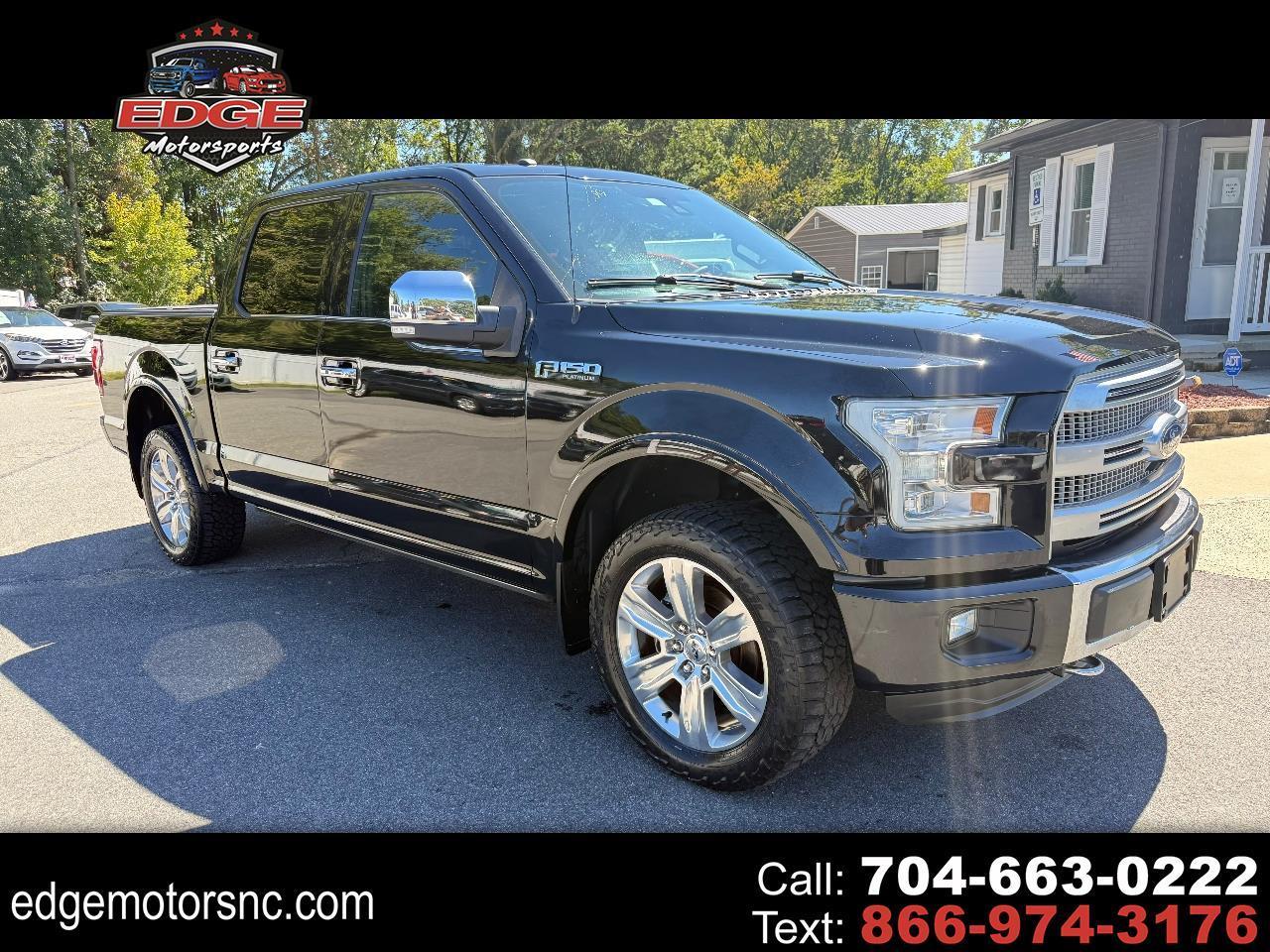 2016 Ford F-150 Platinum 4WD SuperCrew 5.5' Box