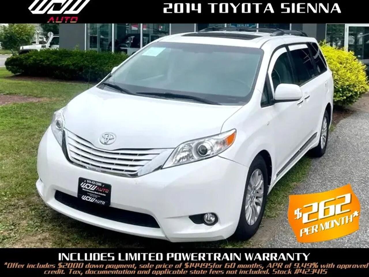 2014 Toyota Sienna XLE FWD 8-Passenger V6