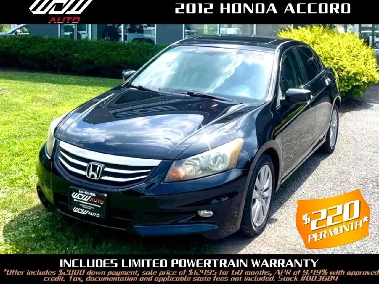 2012 Honda Accord EX V6 sedan AT