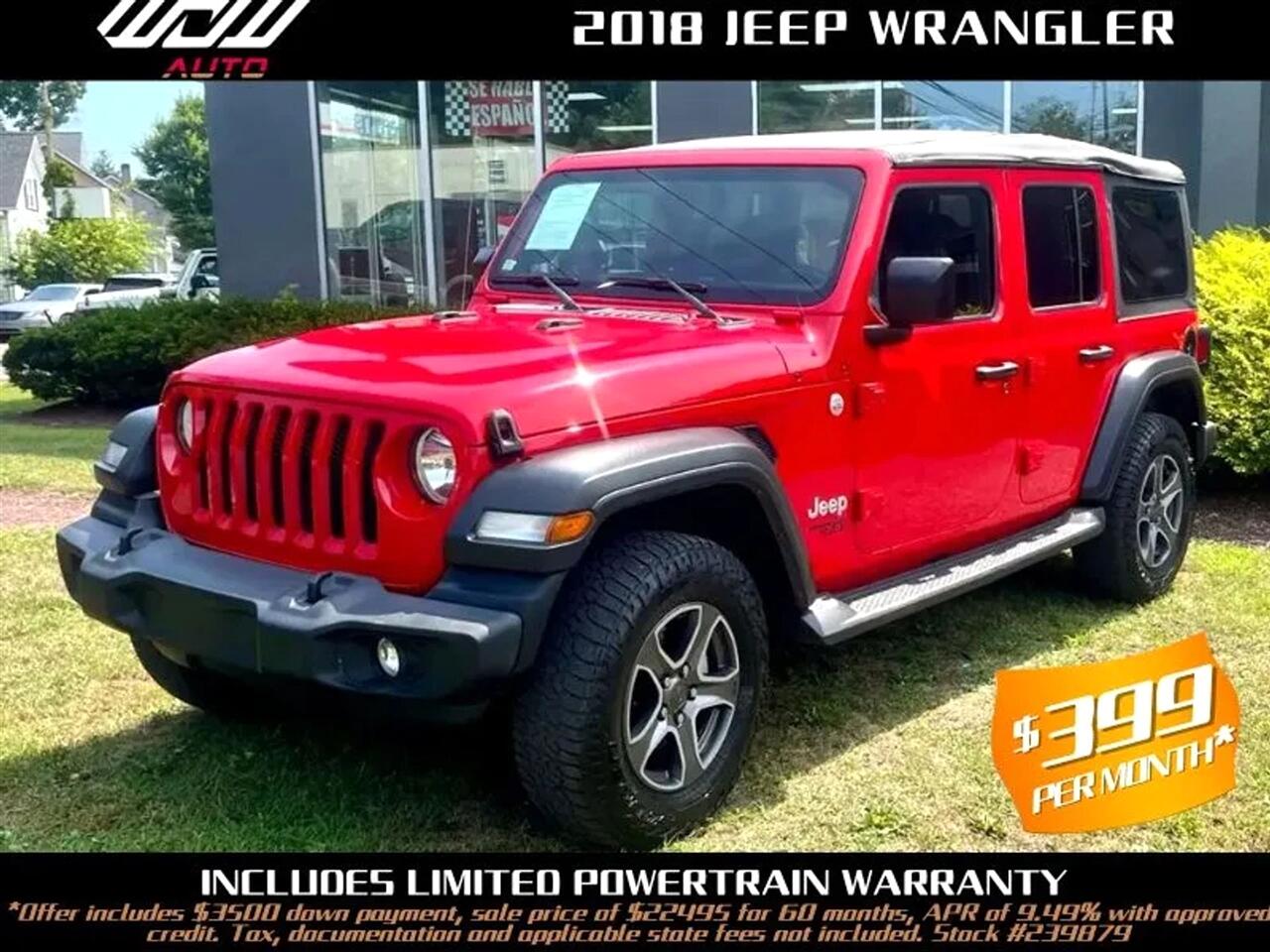 2018 Jeep Wrangler Unlimited Sport