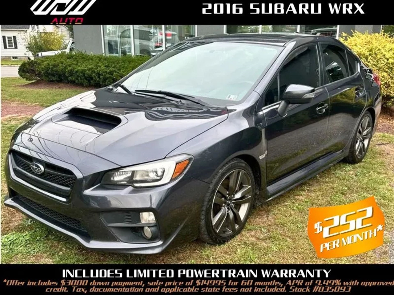 2016 Subaru WRX Limited 6M