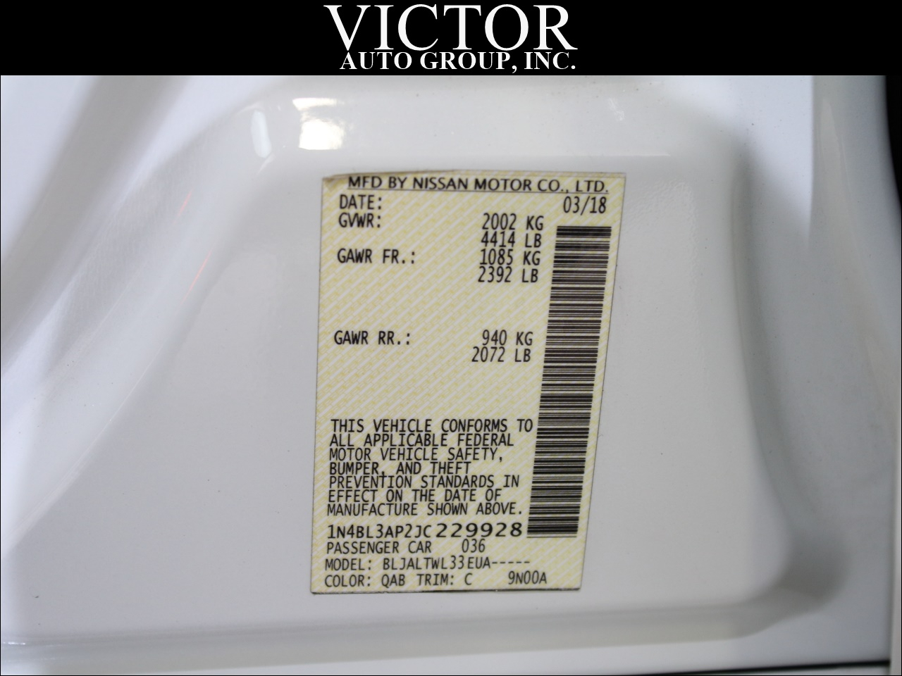 Nissan Altima 3.5 SL 2018