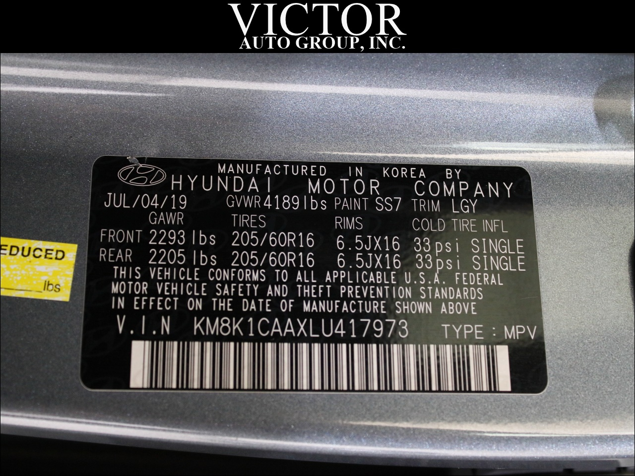 Hyundai Kona SE AWD 2020