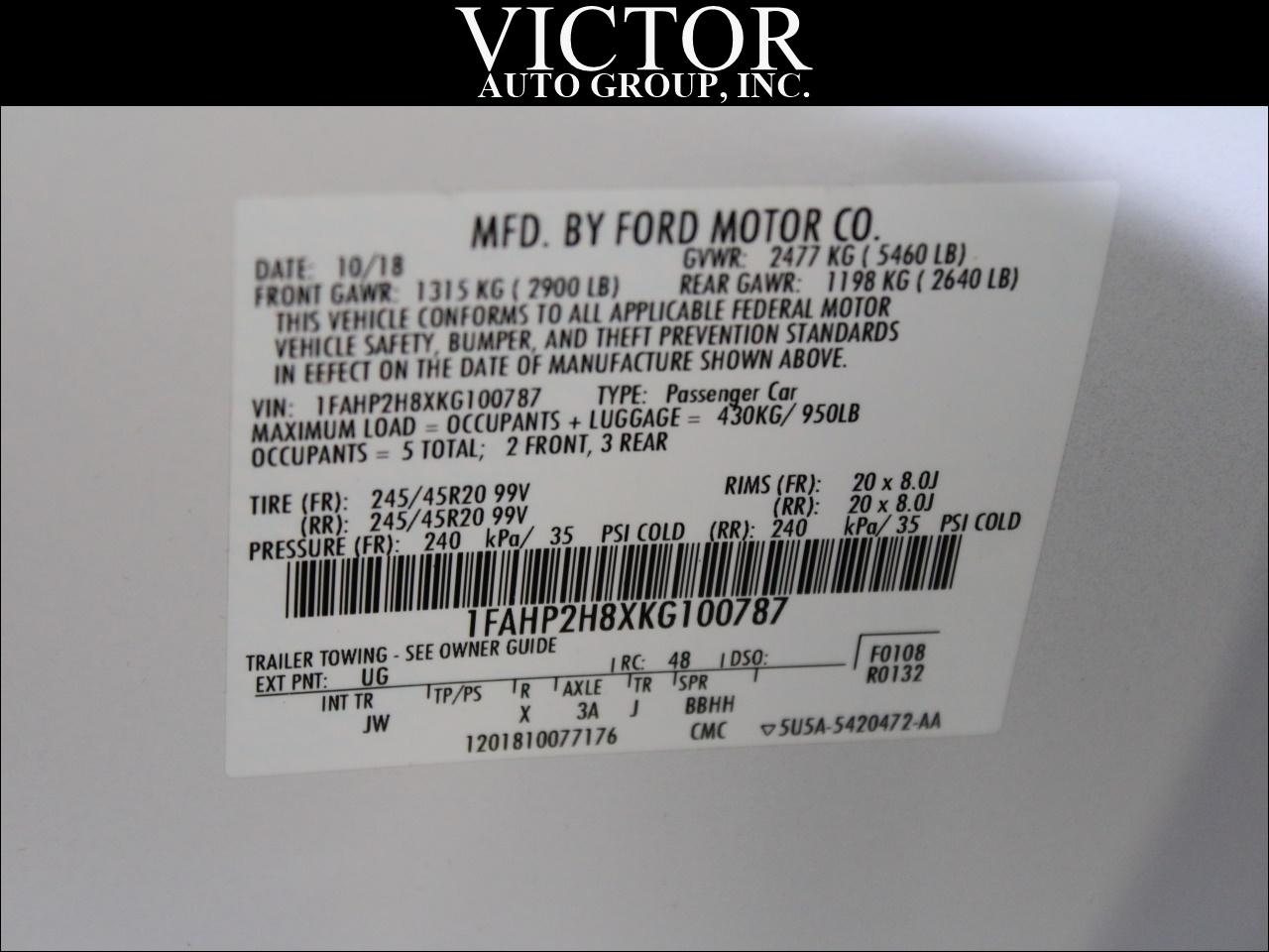 Ford Taurus SEL AWD 2019