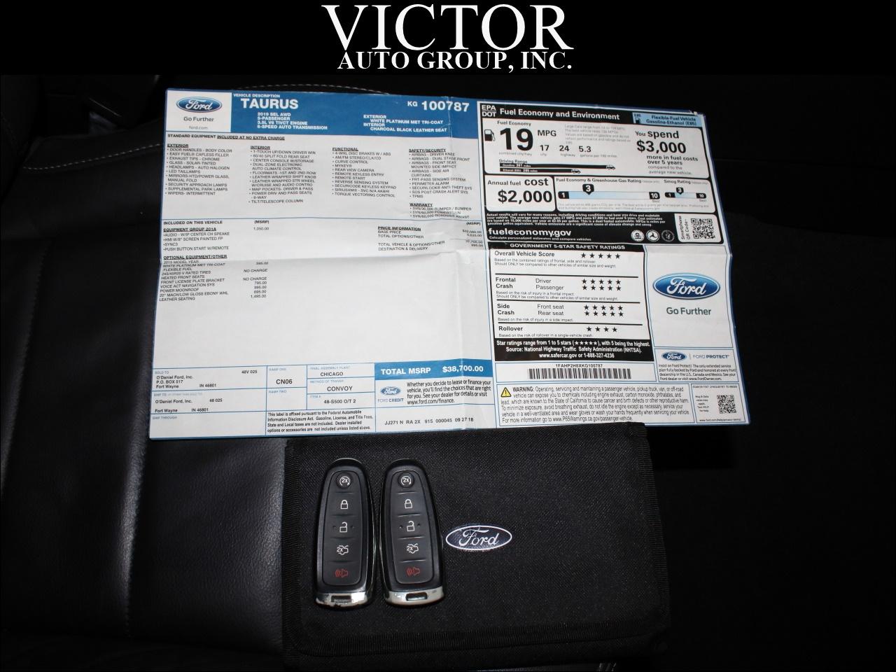 Ford Taurus SEL AWD 2019