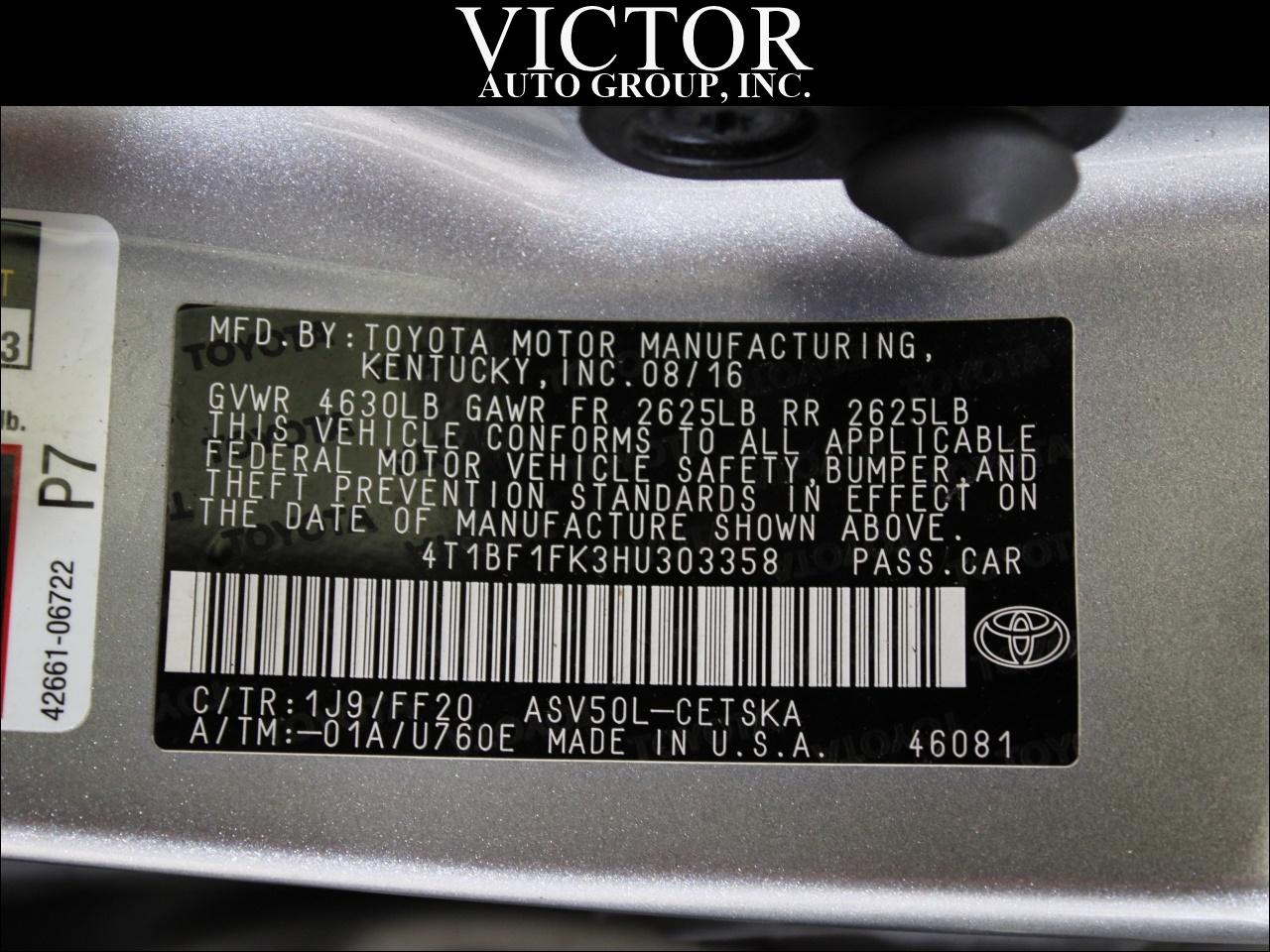 Toyota Camry SE 2017