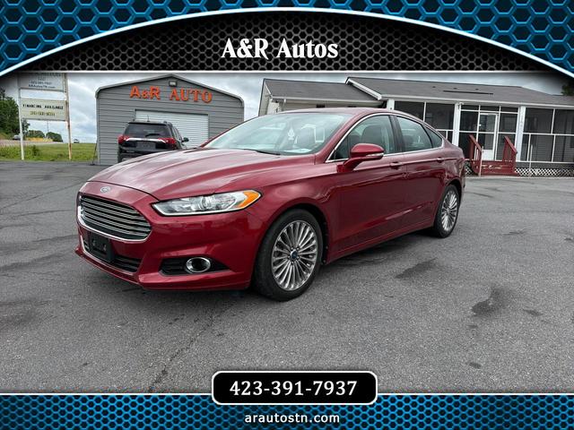 Red 2013 Ford Fusion Titanium Sedan Front-Wheel Drive Automatic