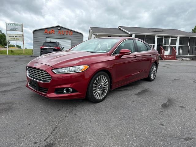 Red 2013 Ford Fusion Titanium Sedan Front-Wheel Drive Automatic