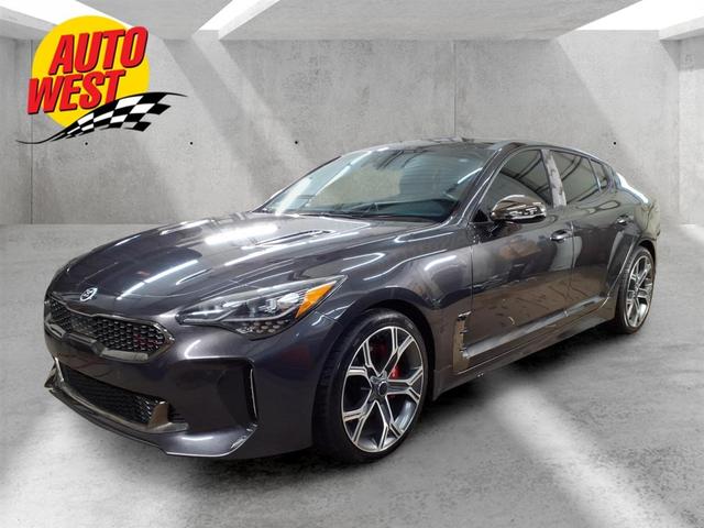 Gray 2019 Kia Stinger GT1 RWD Sedan Rear-Wheel Drive Automatic