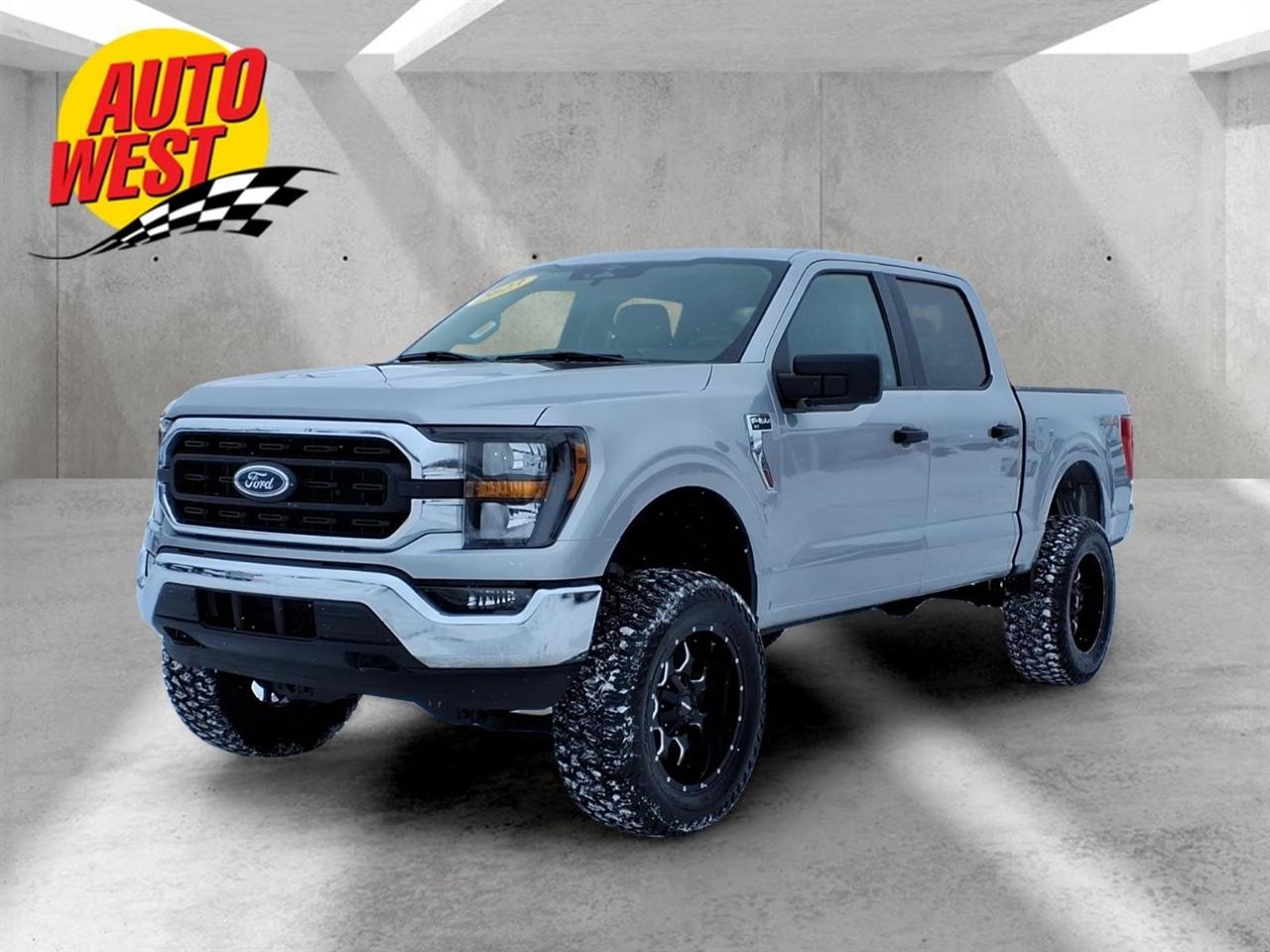 Silver 2023 Ford F-150 Pickup Truck Four-Wheel Drive Automatic