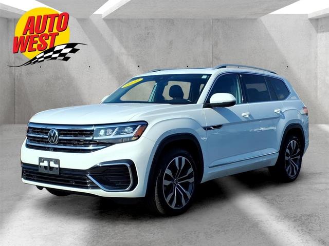 White 2022 Volkswagen Atlas V6 SEL Premium R-Line 4Motion SUV / Crossover All-Wheel Drive Automatic