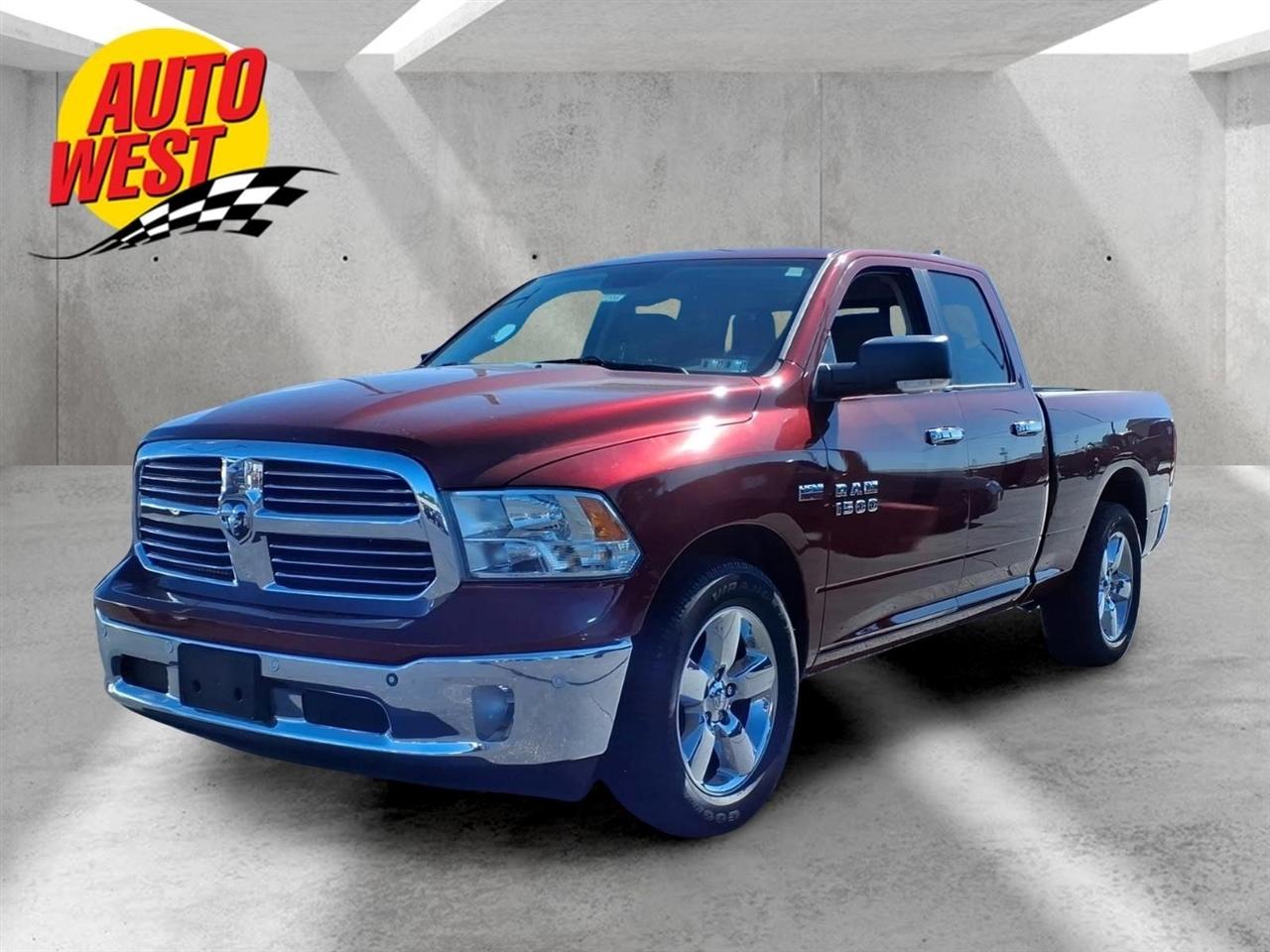 Red 2016 RAM 1500 Pickup Truck Four-Wheel Drive Automatic