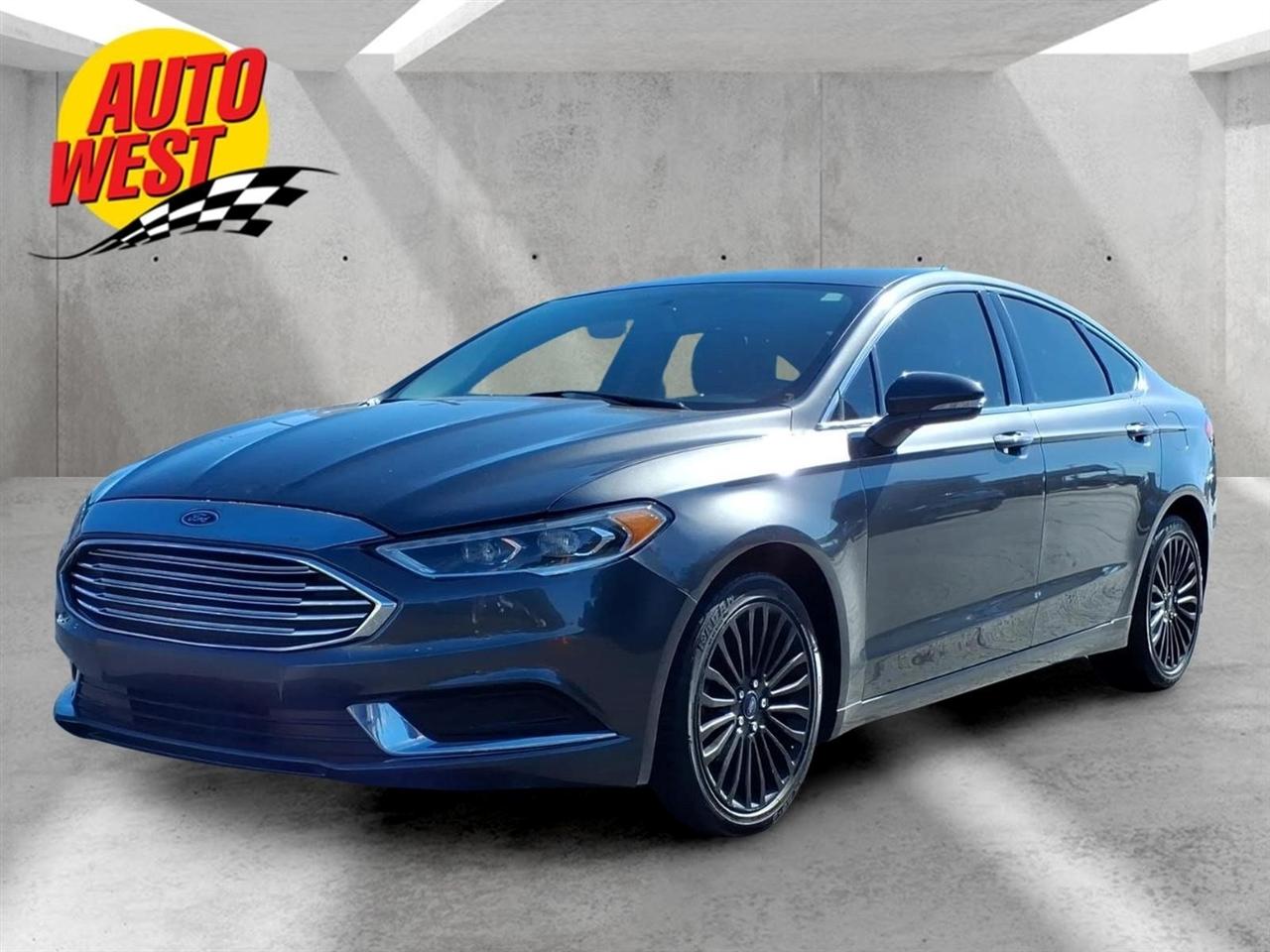 Gray 2018 Ford Fusion Sedan Front-Wheel Drive Automatic