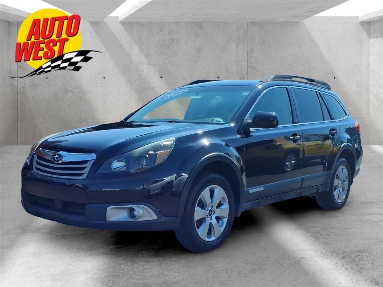 Black 2012 Subaru Outback Wagon All-Wheel Drive Continuously Variable Transmission