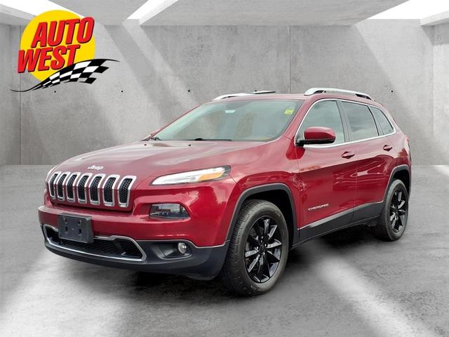 Deep Cherry Red Crystal Pearl 2016 Jeep Cherokee SUV / Crossover Four-Wheel Drive 9-Speed Automatic