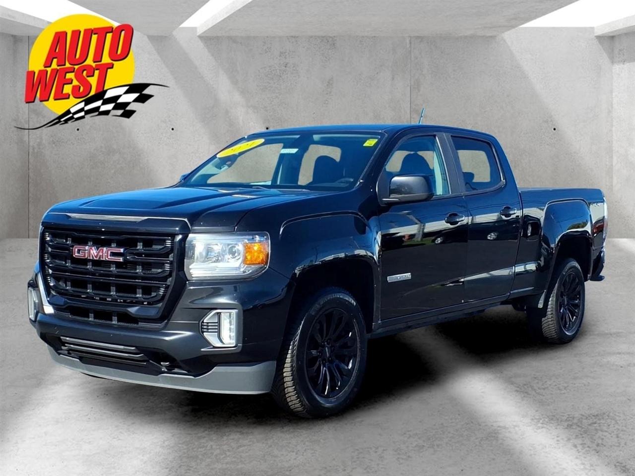 Black 2021 GMC Canyon Pickup Truck Four-Wheel Drive 8-Speed Automatic