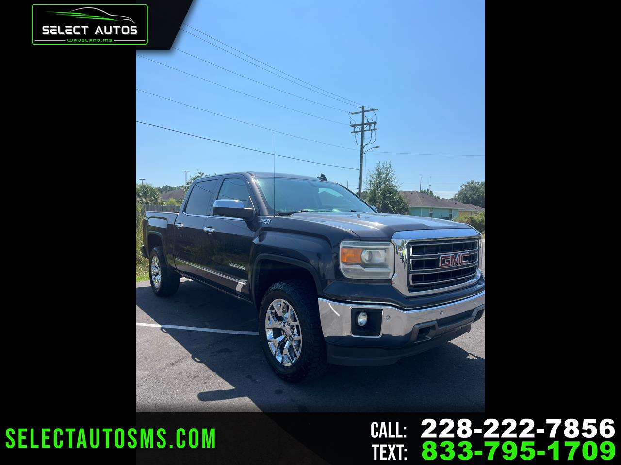 2015 GMC Sierra 1500 SLT Crew Cab Long Box 4WD
