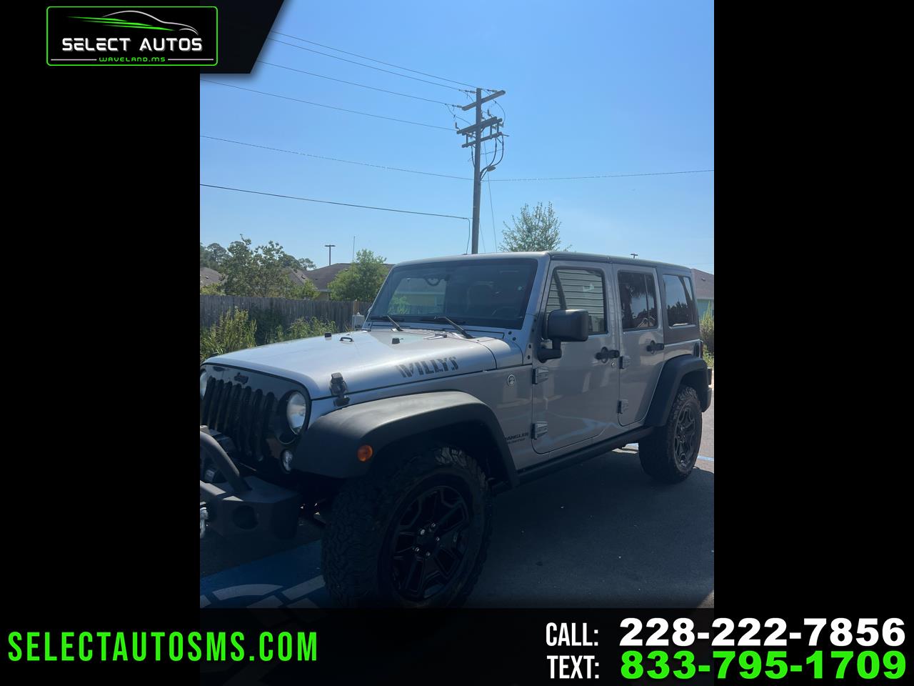 2016 Jeep Wrangler Unlimited Sport 4WD