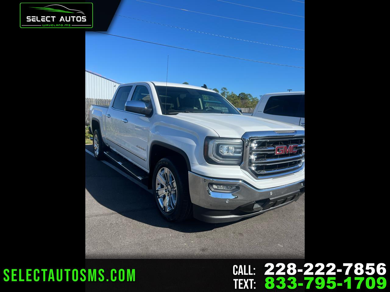 2018 GMC Sierra 1500 SLT Crew Cab Short Box 2WD