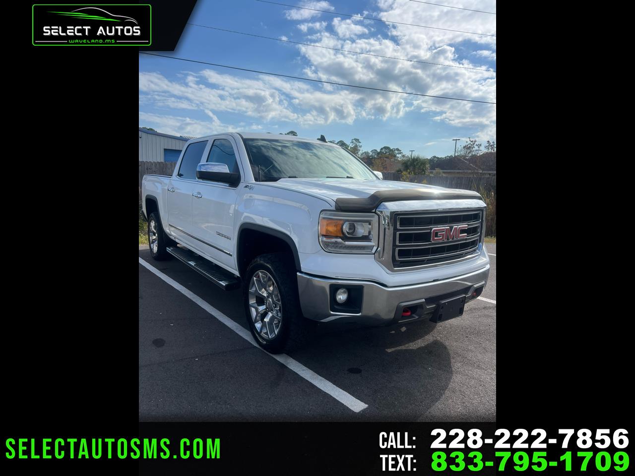 2015 GMC Sierra 1500 SLT Crew Cab Long Box 4WD