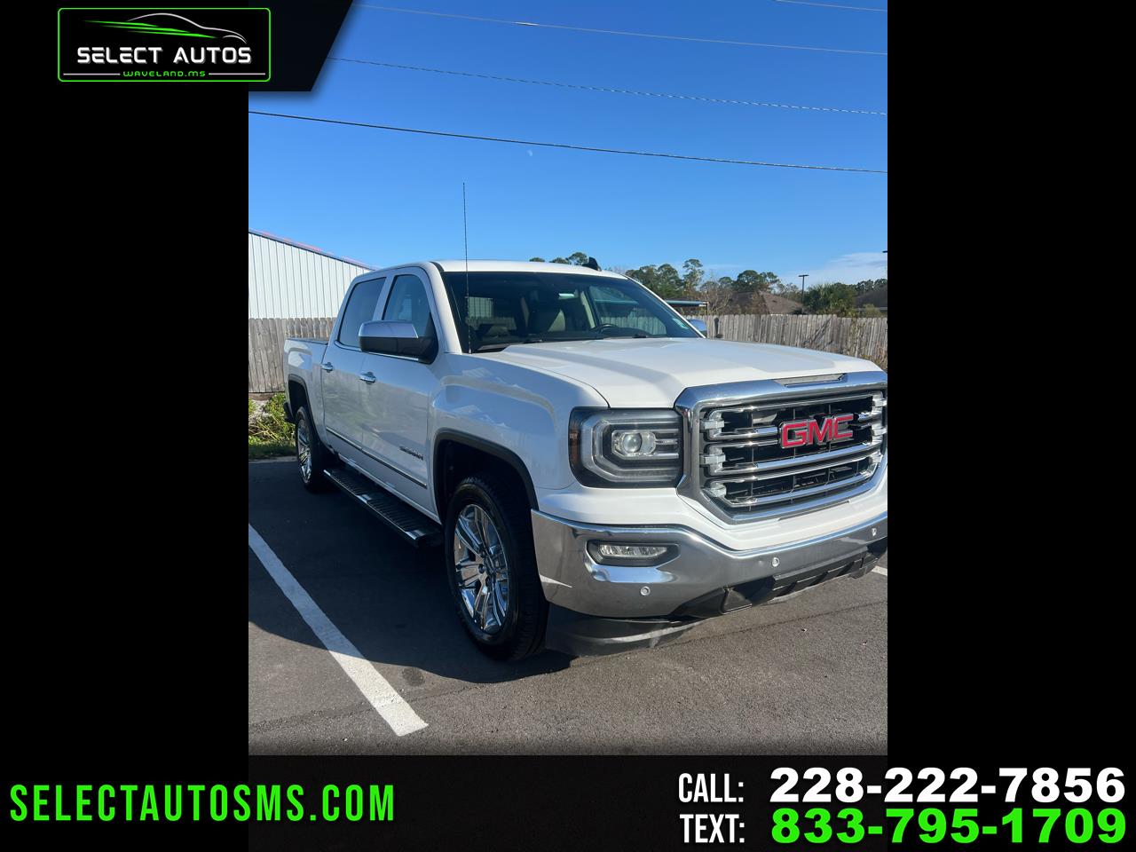 2017 GMC Sierra 1500 SLT Crew Cab Long Box 2WD